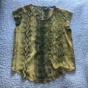 Joie silk snake skin top